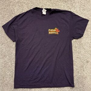 Casa Montez TShirt  Mens Large purple Replacement Employee Work Uniform Workwear